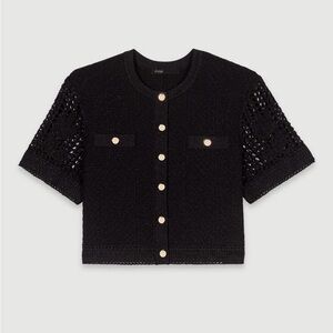 Maje Rochelly Crochet Cardigan
